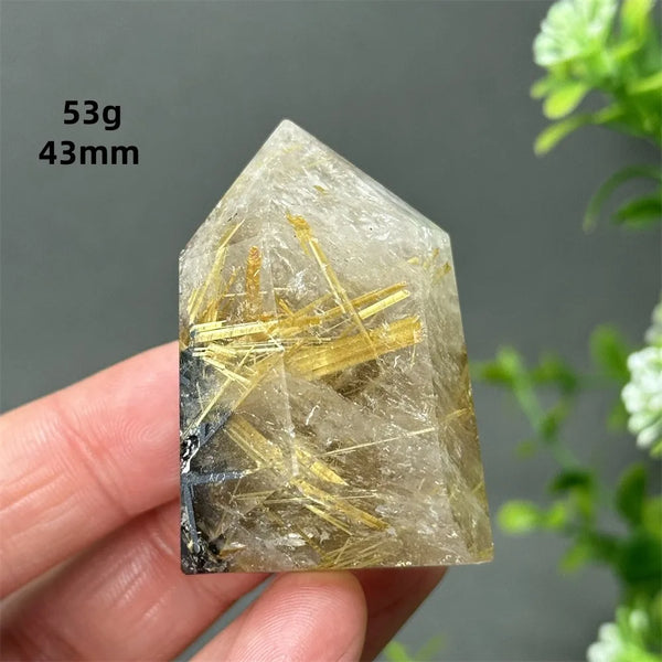 Gold Red Hair Crystal Point-ToShay.org