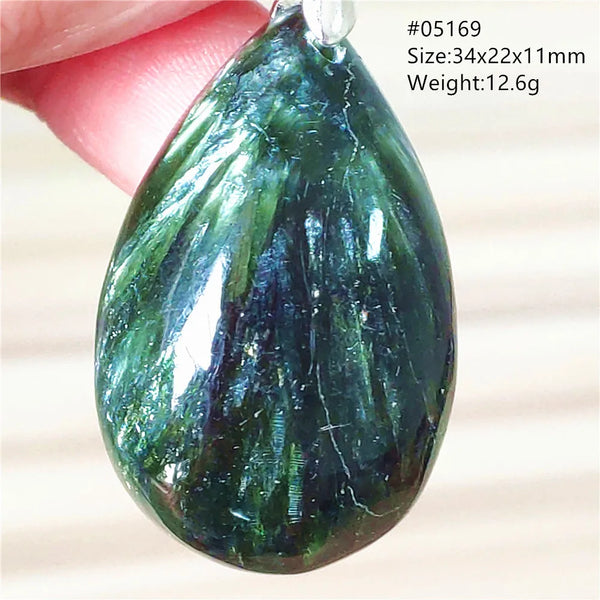 Green Seraphinite Pendant-ToShay.org