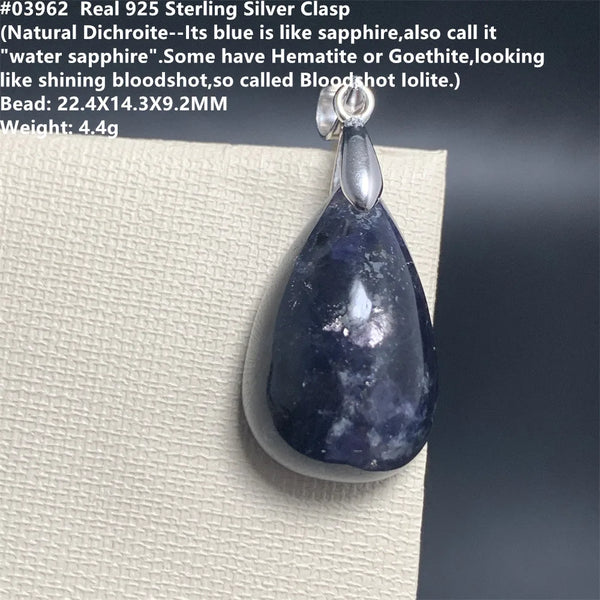 Red Blue Cordierite Pendants-ToShay.org