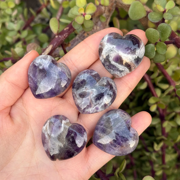 Purple Dream Amethyst Hearts-ToShay.org