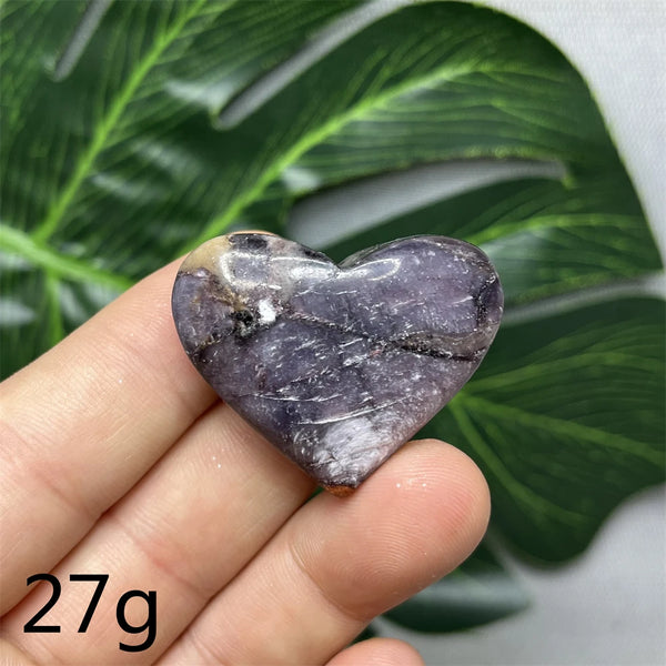 Purple Mica Crystal Heart-ToShay.org