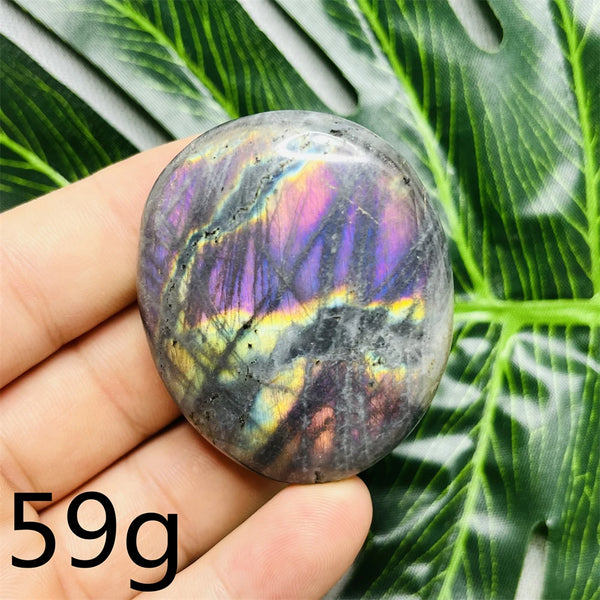 Purple Labradorite Palm Stone-ToShay.org
