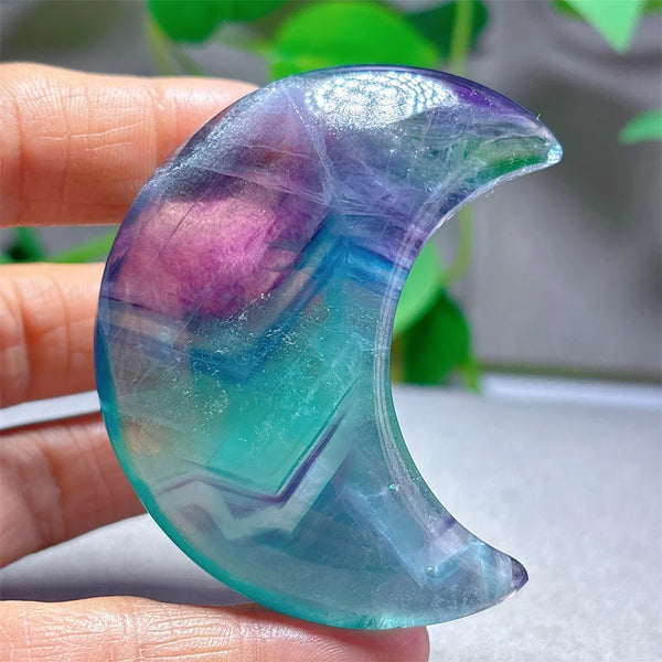 Rainbow Fluorite Moon-ToShay.org