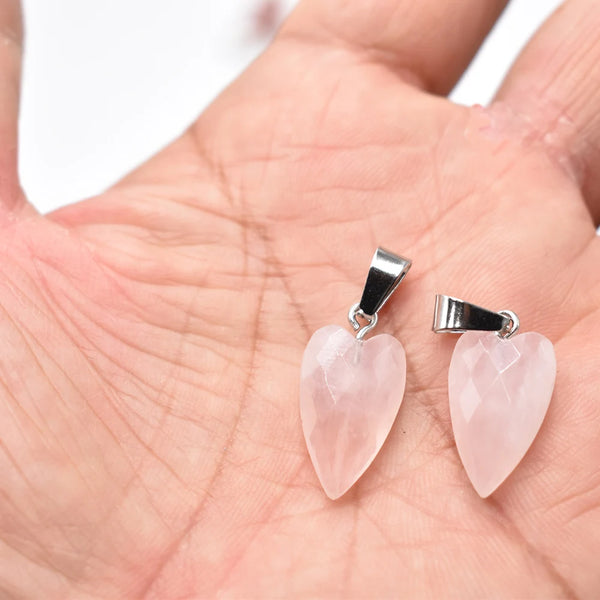 Mixed Crystal Heart Pendants-ToShay.org