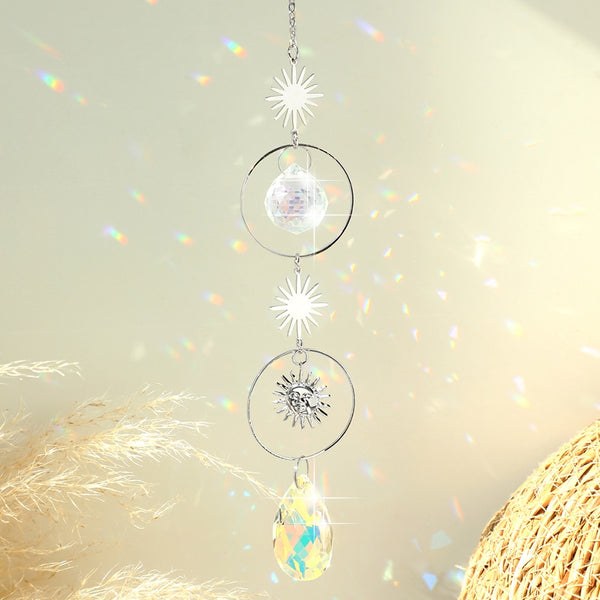 Silver Crystal Prism Sun Catcher-ToShay.org