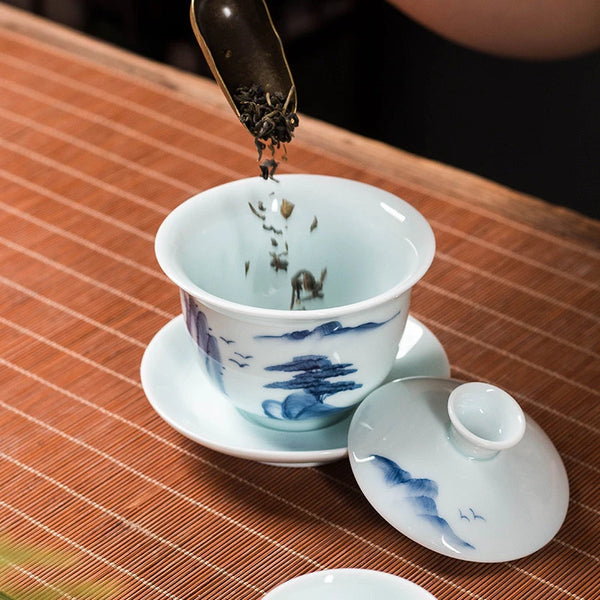 Blue White Porcelain Tea Bowl-ToShay.org