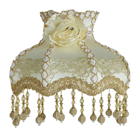 Beaded Lace Lamp Shade-ToShay.org