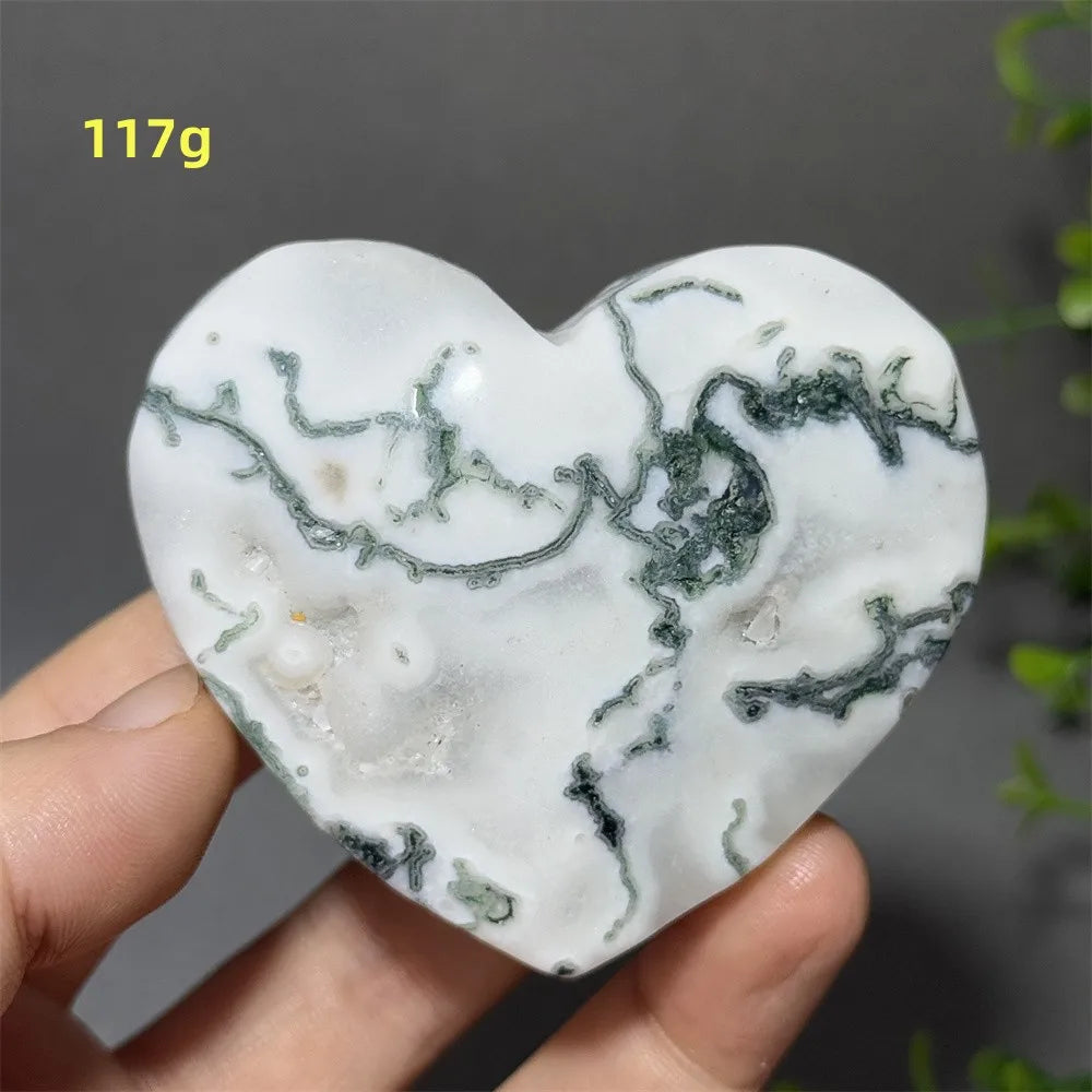 Green Moss Agate Heart-ToShay.org