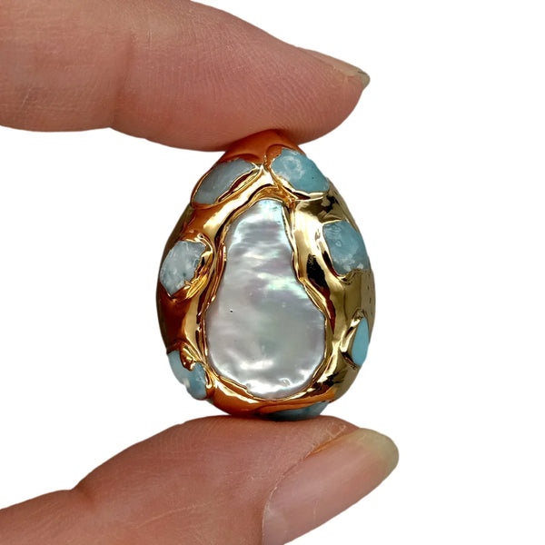 White Pearl Pave Beads-ToShay.org