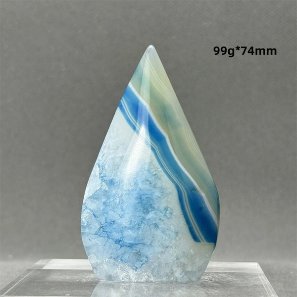 Blue Agate Torch-ToShay.org