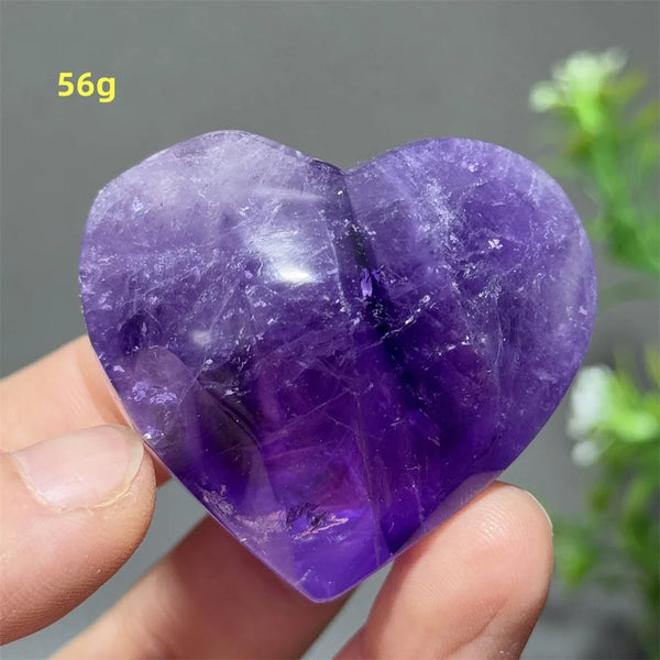 Purple Amethyst Heart-ToShay.org