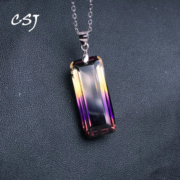 Purple Ametrine Pendant-ToShay.org
