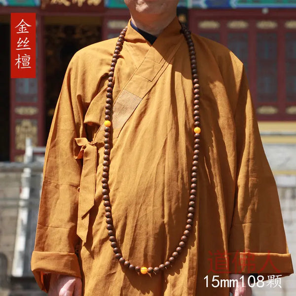 Gold Sandalwood Buddha Beads-ToShay.org