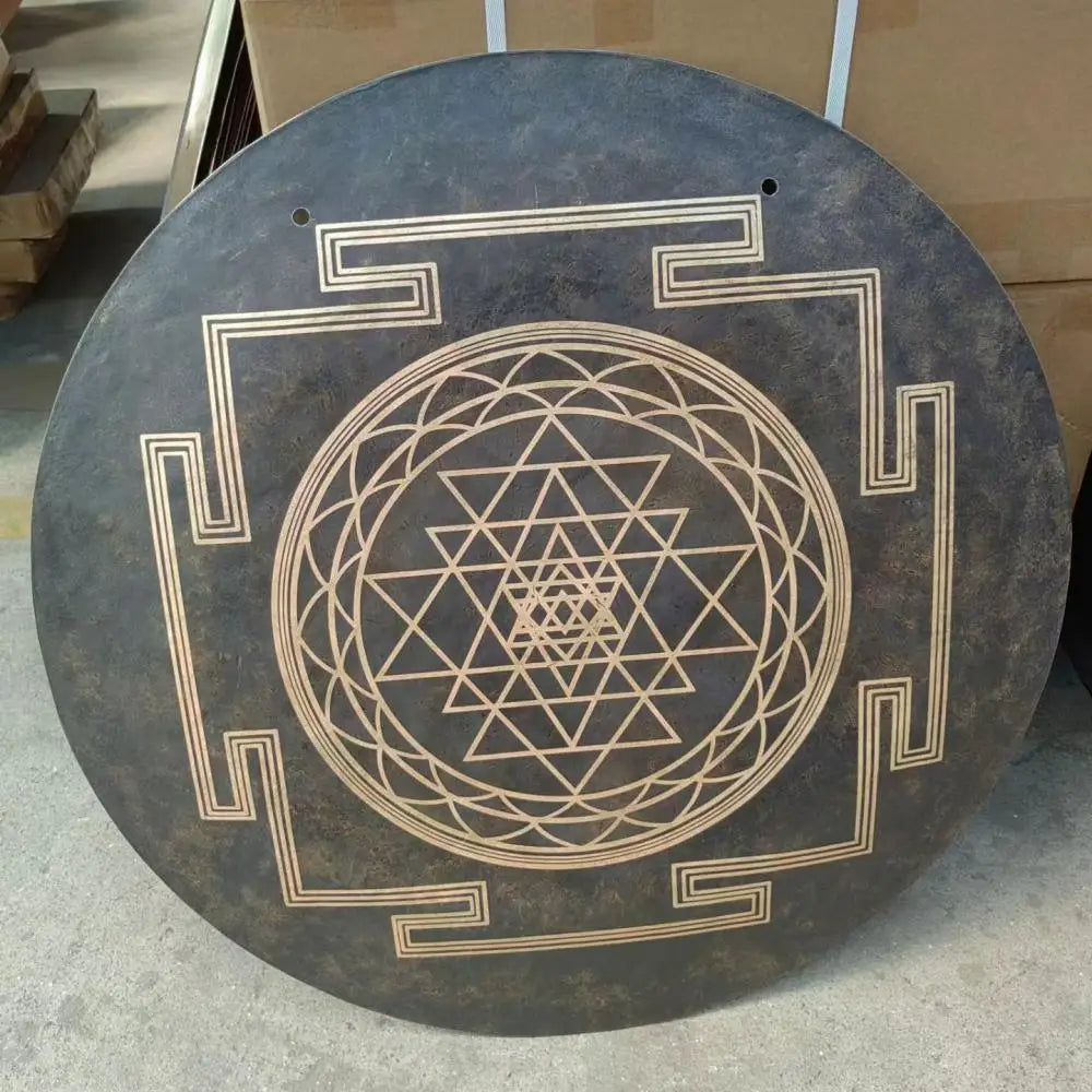 Black Sri Yantra Gong-ToShay.org