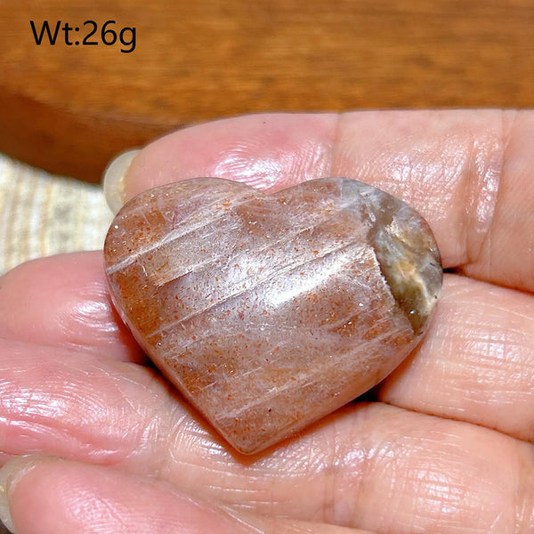 Orange Sunstone Heart-ToShay.org