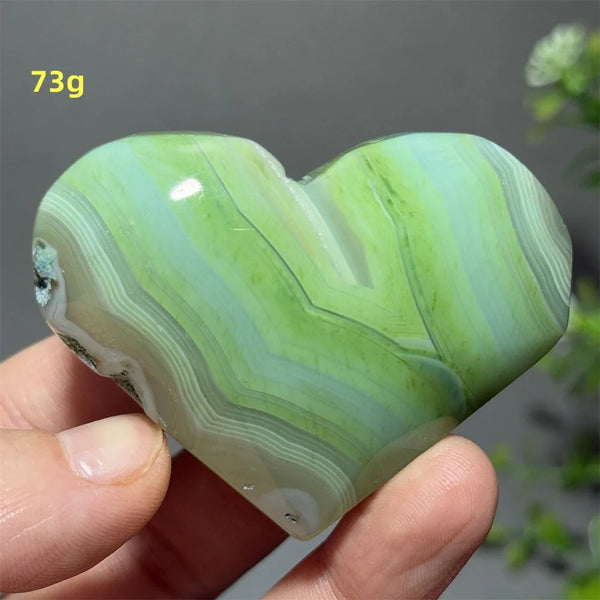 Green Agate Heart-ToShay.org