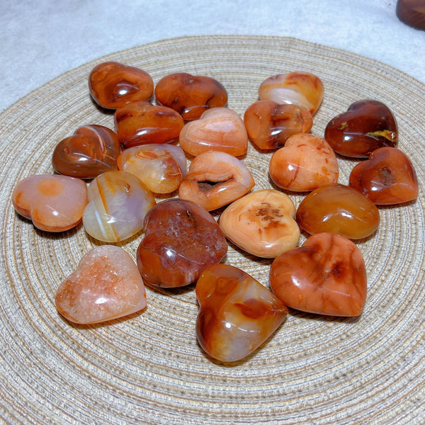 Orange Carnelian Druzy Heart-ToShay.org