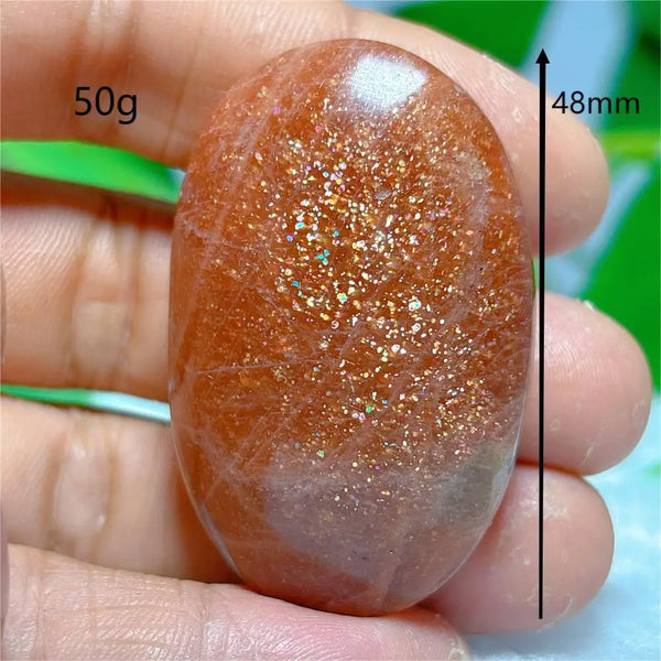 Gold Sunstone Palm Stone-ToShay.org