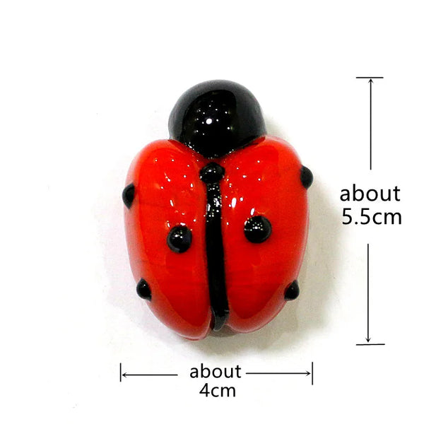 Glass Red Ladybug-ToShay.org