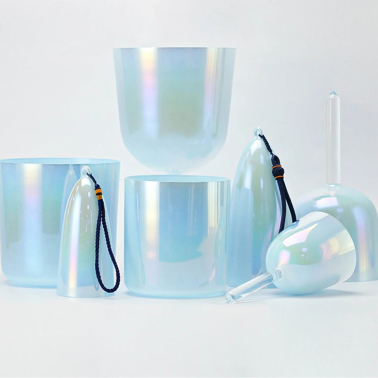 Blue Crystal Singing Bowls-ToShay.org
