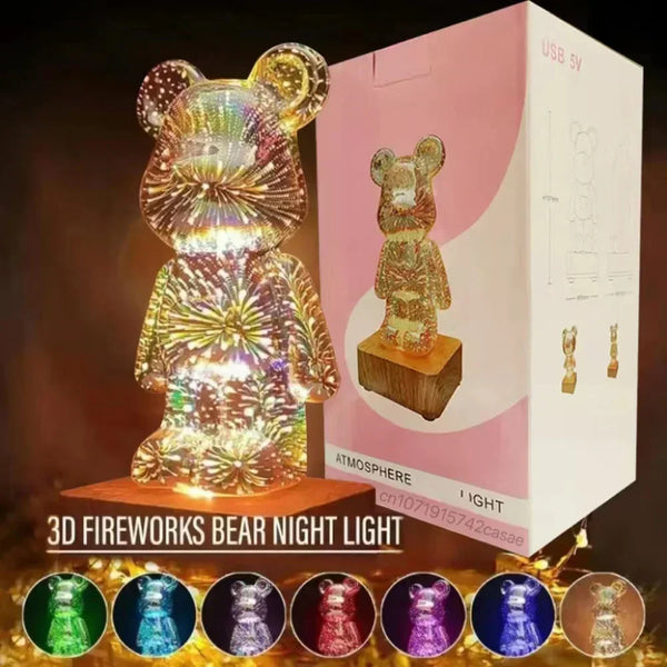 Fireworks Bear Night Light-ToShay.org