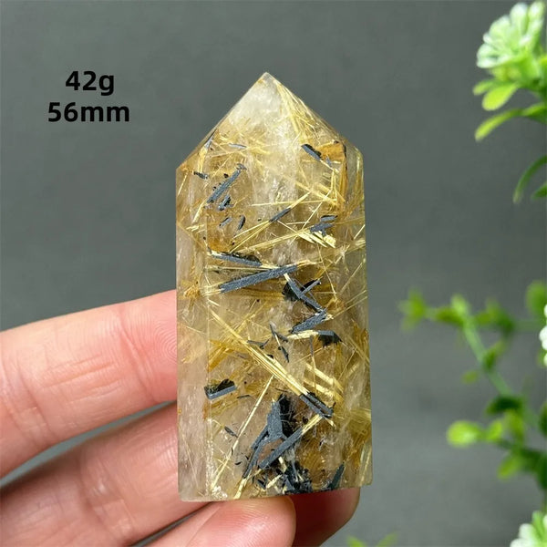 Gold Red Hair Crystal Point-ToShay.org