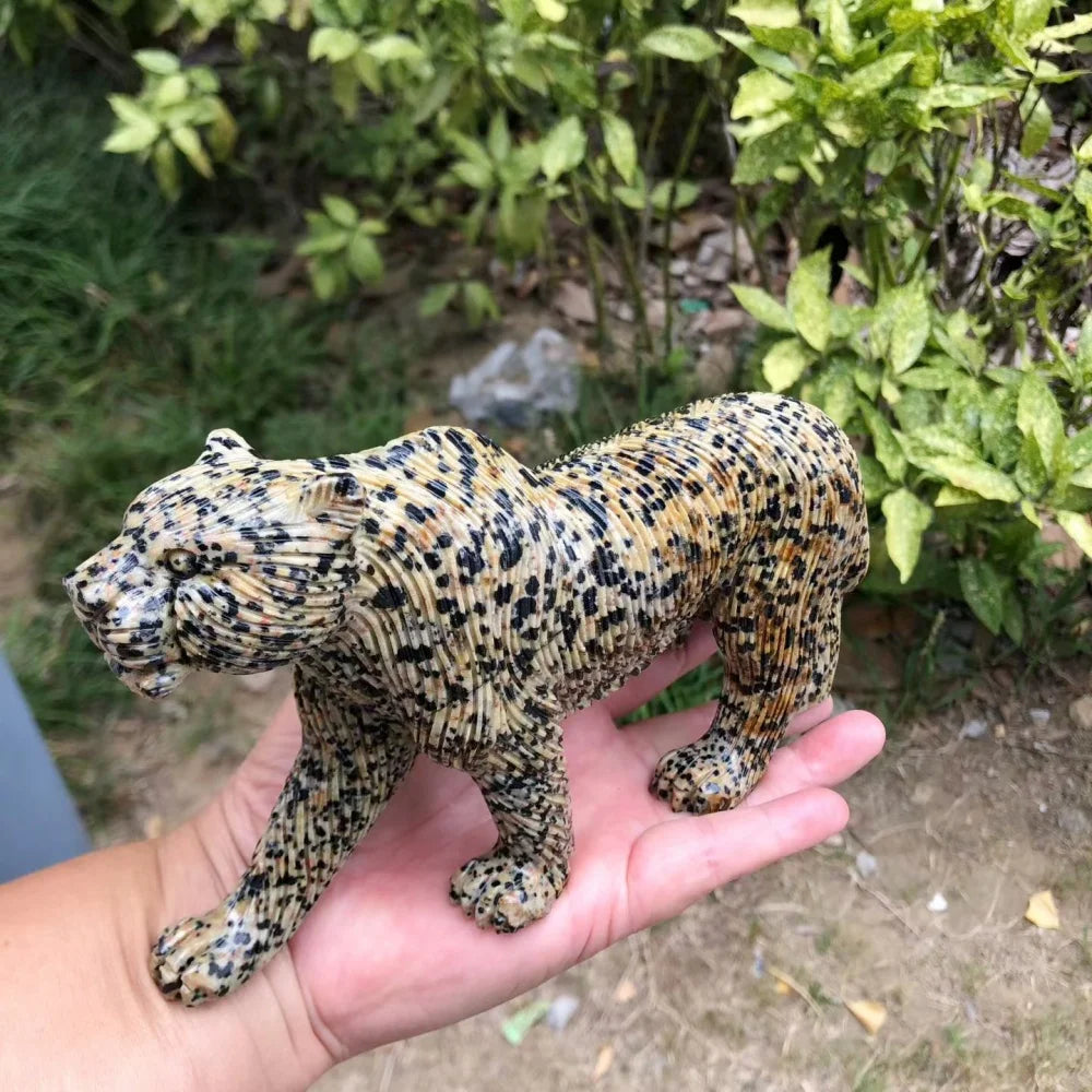 Yellow Dalmatian Stone Leopard-ToShay.org