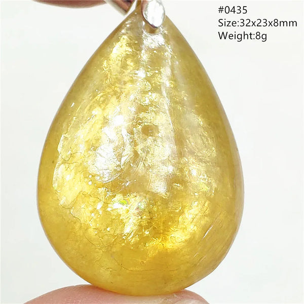 Gold Lepidolite Flash Pendant-ToShay.org
