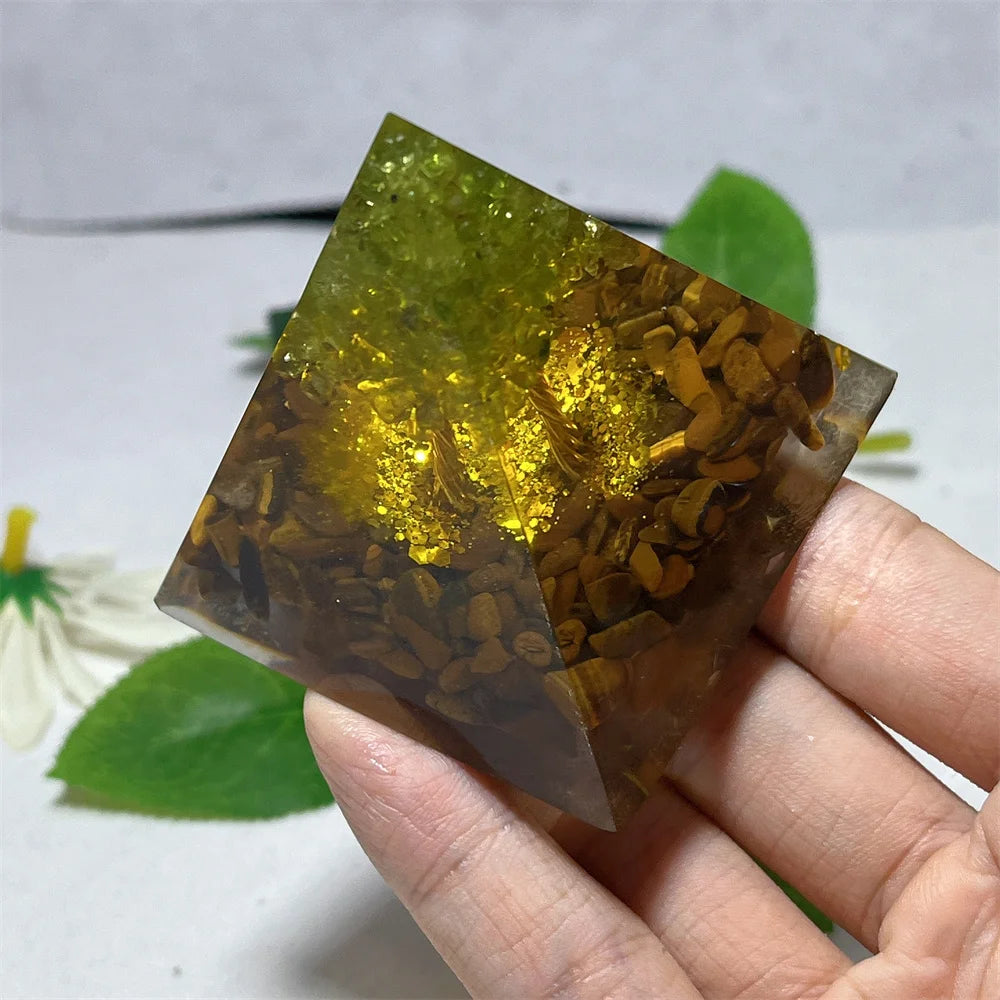 Energy Tiger Eye Pyramid Tree-ToShay.org