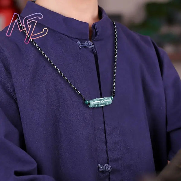 Blue Jadeite Tianzhu Pendant-ToShay.org