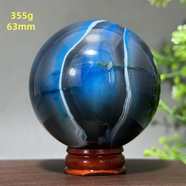 Blue Agate Ball-ToShay.org