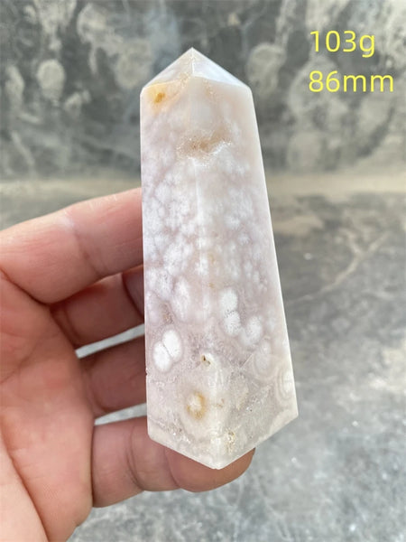 Pink Amethyst Cherry Blossom Agate-ToShay.org