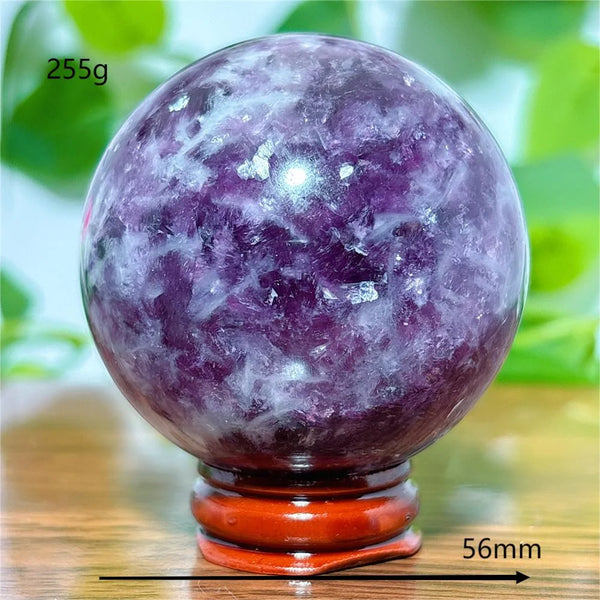 Purple Lepidolite Ball-ToShay.org
