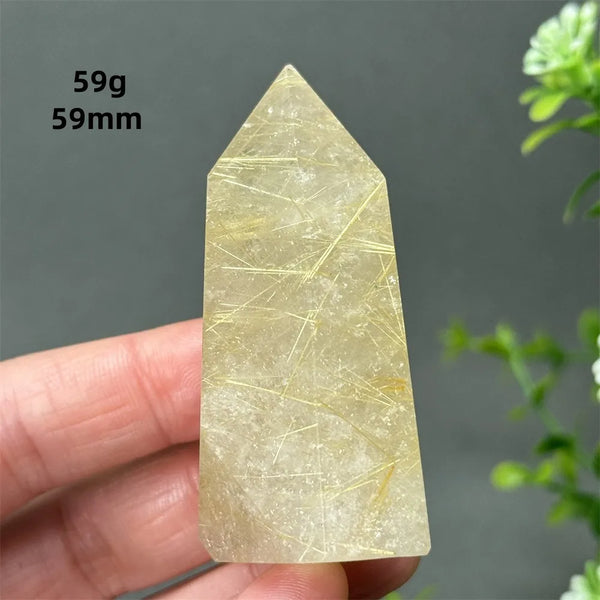 Gold Red Hair Crystal Point-ToShay.org