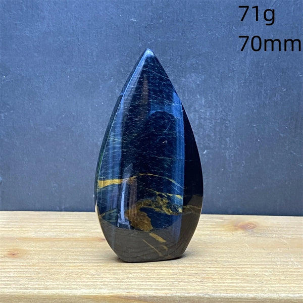 Blue Tiger Eye Stone Flame-ToShay.org