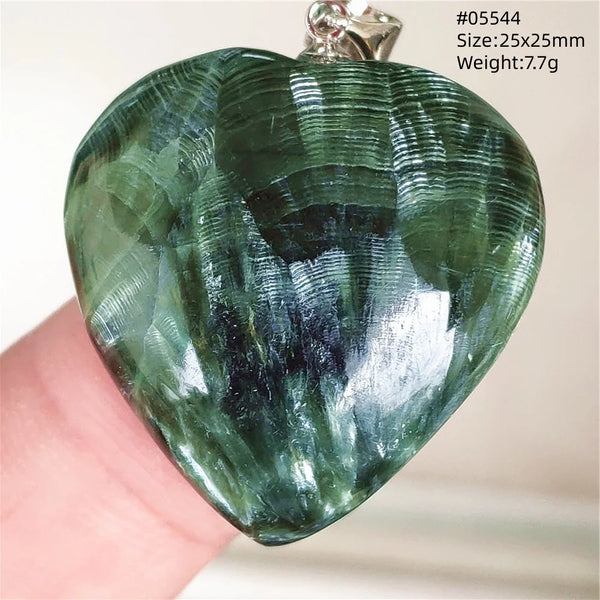 Green Seraphinite Pendant-ToShay.org