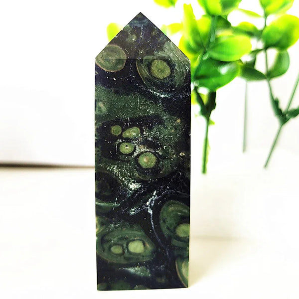 Green Peacock Eye Wand-ToShay.org