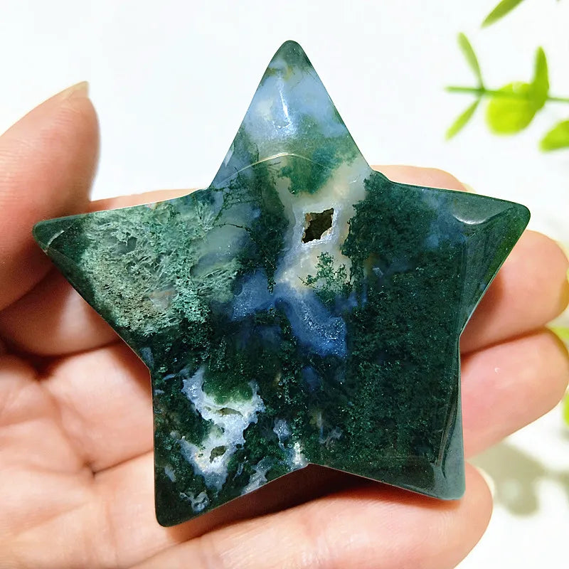 Green Moss Agate Star-ToShay.org