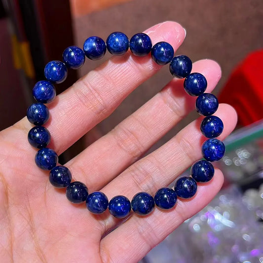 Blue Sugilite Bead Bracelet-ToShay.org