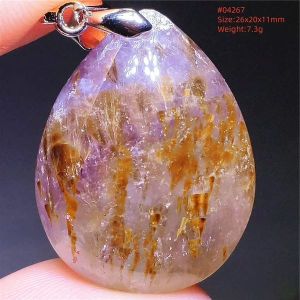 Purple Red Auralite Pendant-ToShay.org