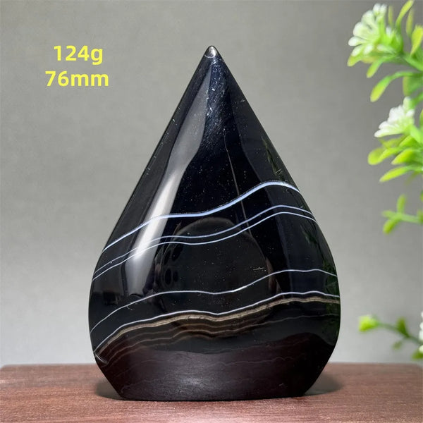 Black Striped Agate Torch-ToShay.org