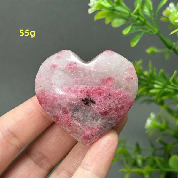 Pink Rose Rhodochrosite Heart-ToShay.org