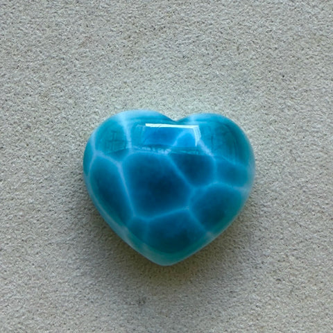 Blue Larimar Heart-ToShay.org