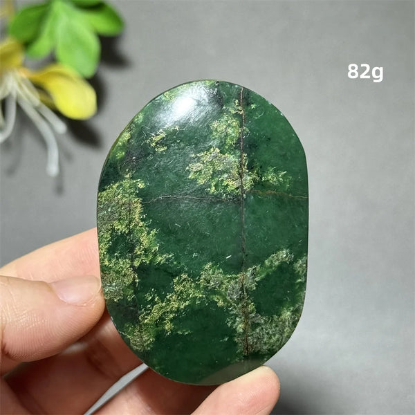 Green Emerald Quartz Palm Stone-ToShay.org