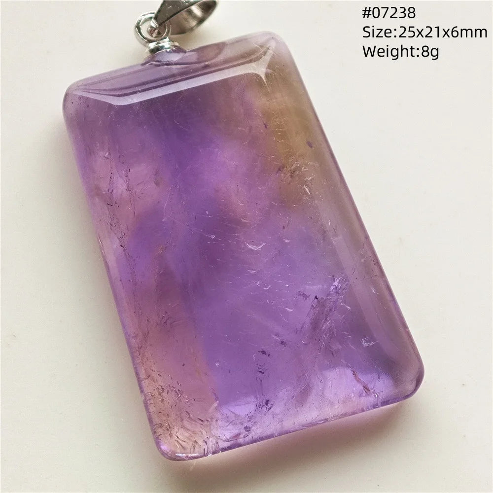 Purple Yellow Ametrine Pendant-ToShay.org