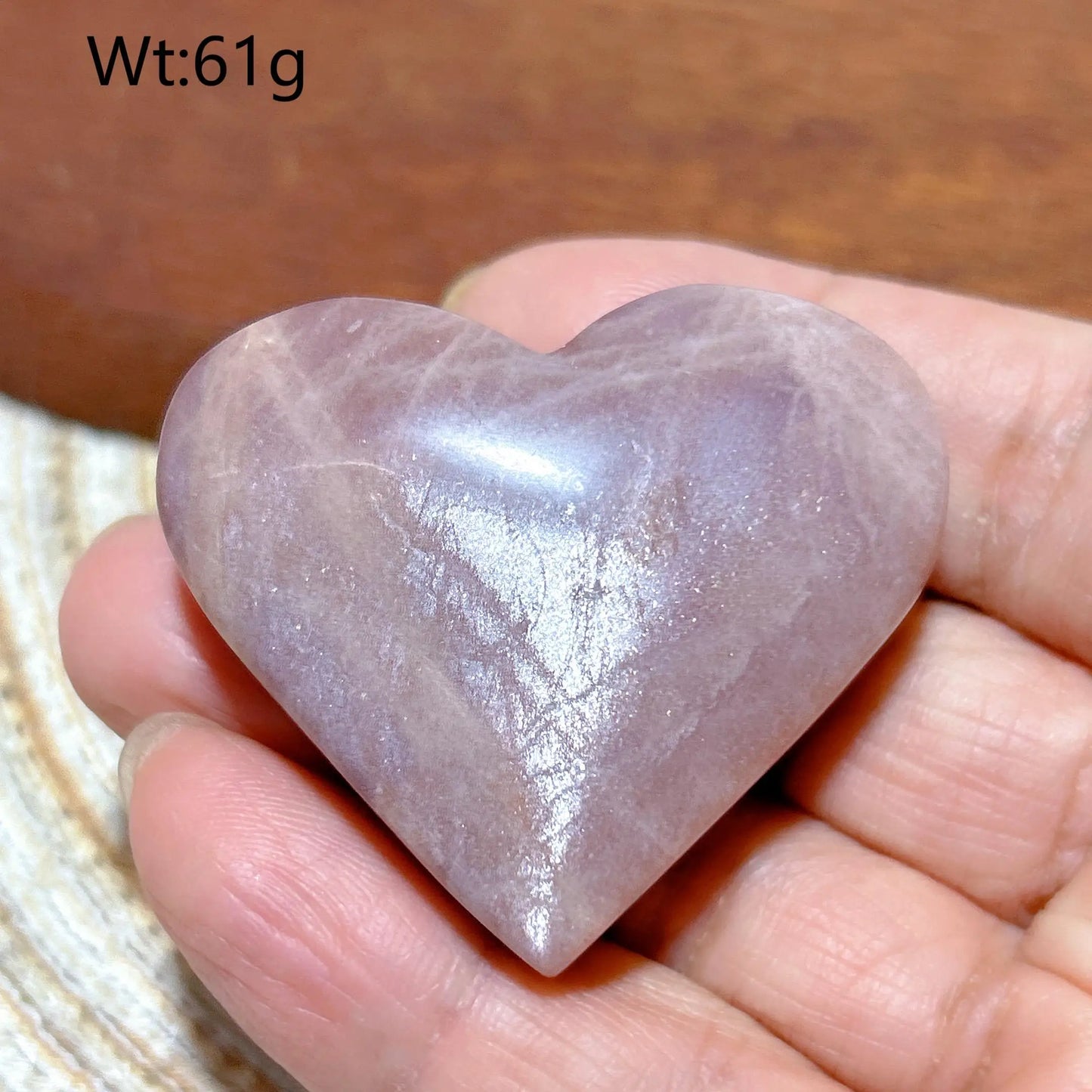 Orange Peach Moonstone Heart-ToShay.org