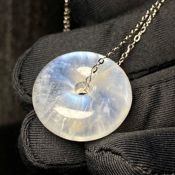 Blue Light Moonstone Donut-ToShay.org