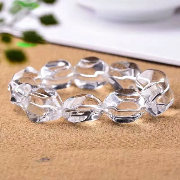 Clear Crystal Quartz Bracelet-ToShay.org