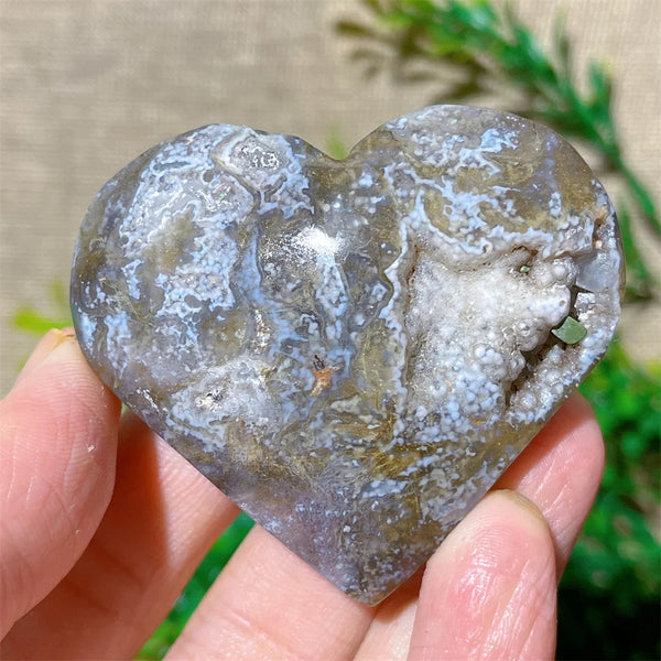 Green Moss Agate Heart-ToShay.org