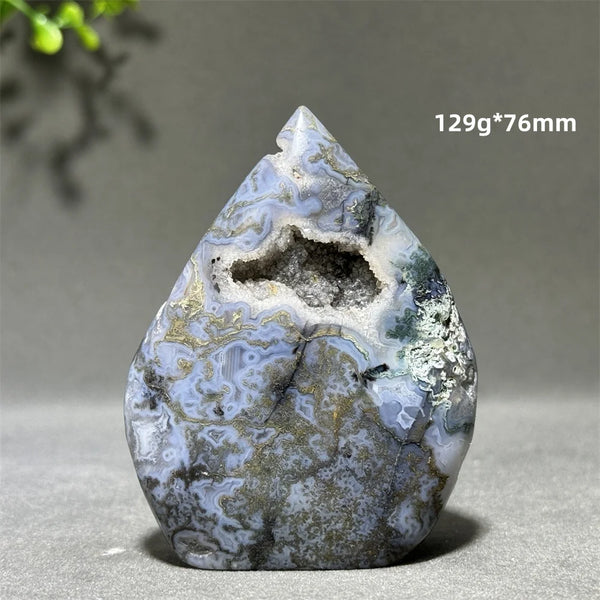 Green Aquatic Agate Torch-ToShay.org